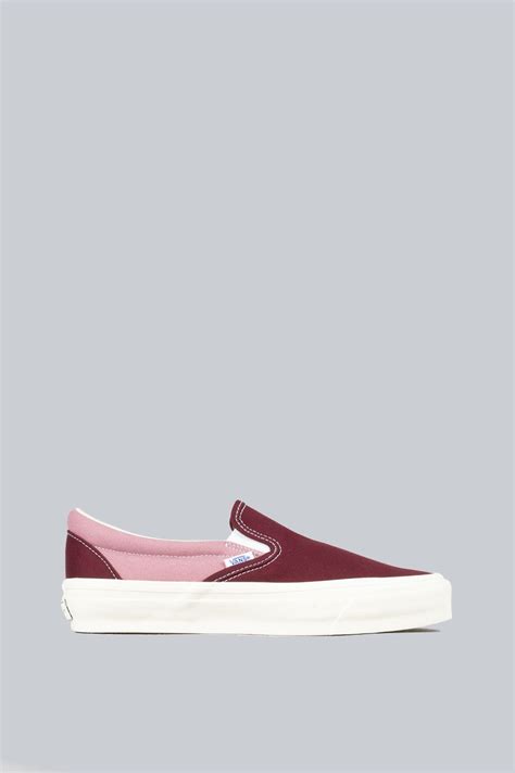 VANS SLIP-ON REISSUE 98 BMX MAROON PINK – BLENDS