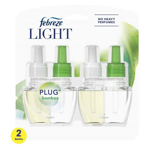 Febreze Plug Light 0 87 Oz Bamboo Scent Scented Oil Automatic Air