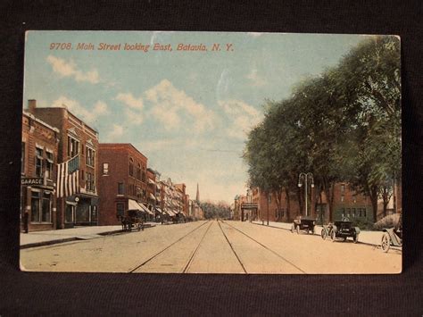 Main Street looking East 1915, Batavia, NY | Genesee county, Batavia ...