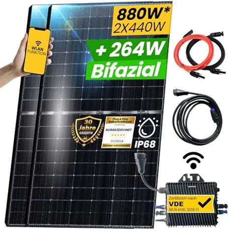 Epp Solar® 880w Balkonkraftwerk Bifazial Komplettset