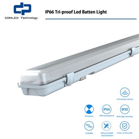 Ip Tri Proof Led Batten Light Ft Triproof Fitting Comled