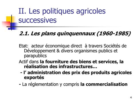 PPT Analyse Descriptive Des Politiques Agricoles Du Cameroun