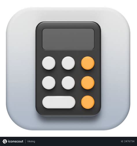 Free Ios Calculator 3d Illustration Download In Png Obj Or Blend Format