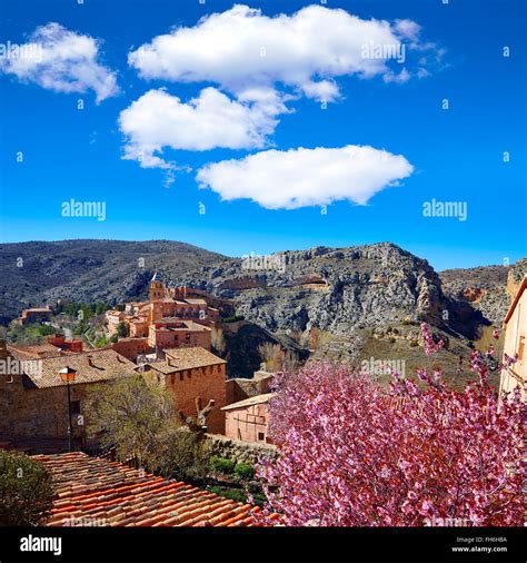 Albarracin medieval town village at Teruel Spain Stock Photo - Alamy