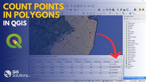 Qgis How To Count Points In Polygons Youtube