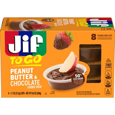 Jif To Go® Peanut Butter And Chocolate Flavored Spread Jif