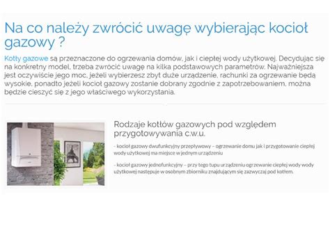 Na co należy zwrócić uwagę wybierając kocioł gazowy