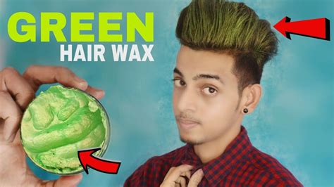 Green Hair Color At Home Mens Hair Coloring Wax Review In Hindi