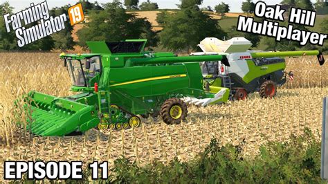 Mega Harvest Multiplayer Fs19 Oak Hill With Daggerwin Ep 11 Youtube