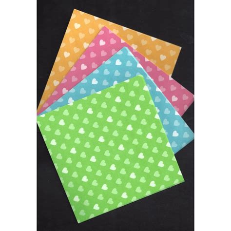 Origami Paper Heart Print 1 150 Mm 40 Sheets