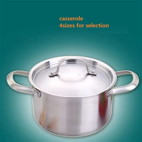 Soup Pots Casserole High Quality Ss304 Stainless Steel Soup Pot