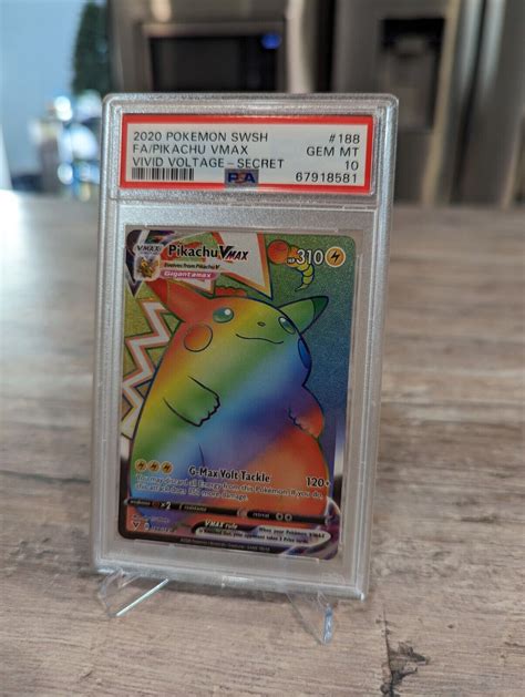 Mavin Pokemon Vivid Voltage Pikachu Vmax Rainbow Psa Gem