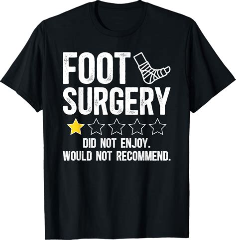 Foot Surgery Recovery Funny Foot Surgery Survivor T-Shirt - Walmart.com