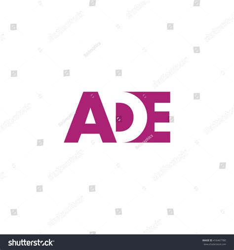 Ade Logo Vector Graphic Branding Letter Stock Vector (Royalty Free ...