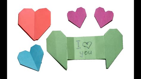 Origami Heart With Secret Message DIY Beauty And Easy YouTube