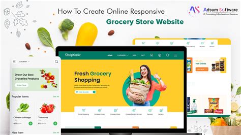 How To Create Online Responsive Grocery Store Website Adsum Guide