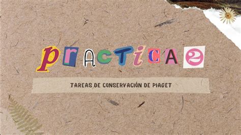 PRÁCTICA 2 NIÑEZ Tareas de conservación de Piaget YouTube