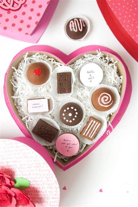 Diy Valentine Box Of Faux Chocolates Damask Love