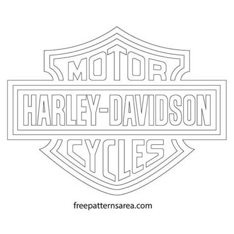 Harley Davidson Logo Stencil Vector FreePatternsArea Harley, 55% OFF