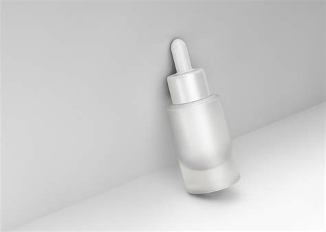 Frosted Cosmetic Dropper Bottle Free Mockup Free Mockup World