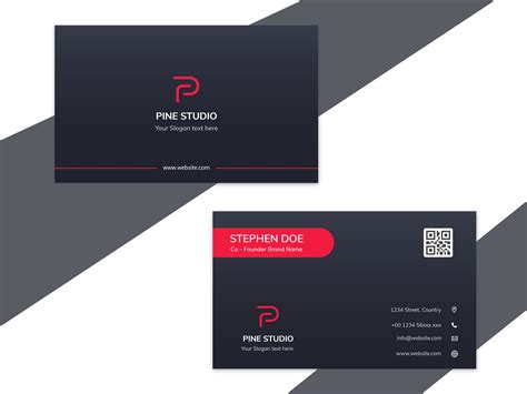 Minimalist Business Card 566747 Vector Art at Vecteezy