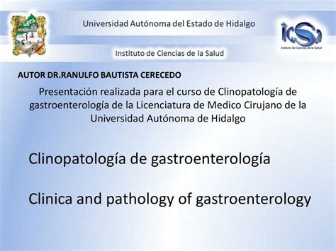 Clinopatología de gastroenterología Ricardo Rafael Rodriguez Melendez