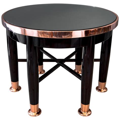 Adolf Loos Six Legged Haberfeld Table F O Schmidt Brass Wood