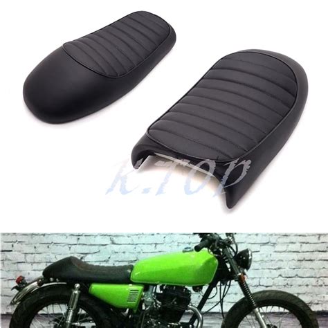 Motorcycle Black Vintage Hump Cafe Racer Seat For Honda Cb200 Cb350 Cb400 Cb500 Cb550 Cb750