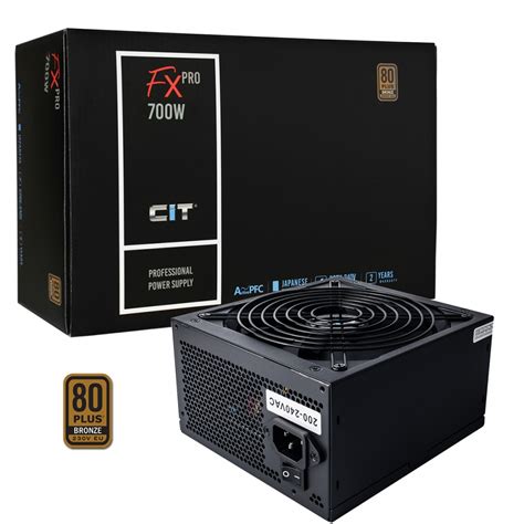 Cit Fx Pro Psu W Plus Bronze Power Supply Psu With Cm Black Fan