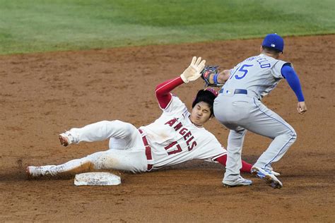 大谷翔平 足で活躍2試合連続3四球 今季9個目盗塁＆得点も／打席詳細 Mlbライブ速報写真ニュース 日刊スポーツ