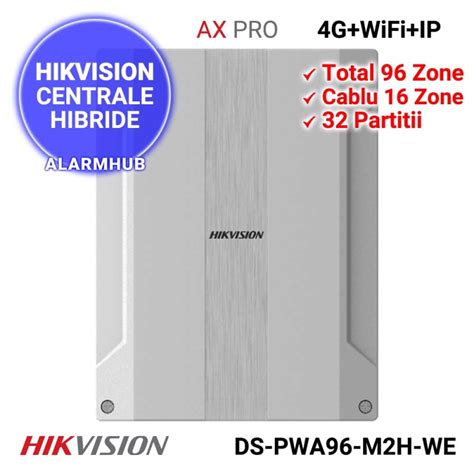 Hikvision Ax Pro Ds Pwa M H We Centrala Alarma Hibrida Ip Wifi G