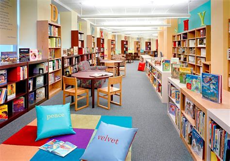 Library Design Childrens Library Decorating Ideas With Colorful