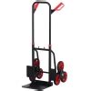 DURHAND 6 Wheels Climbing Stairs Trolley Hand Truck Foldable Steel Load