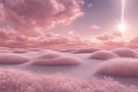 Premium Photo | Fantasy Art Realistic Aesthetic dreamy cloud background sunlight glitter cloudy sky