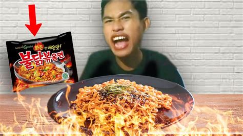 AMPE GAK KUAT MUKBANG MIE GREEN SAMYANG PERTAMA KALI YouTube