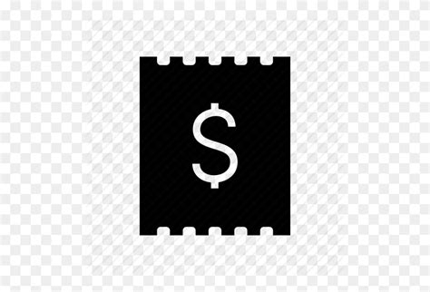 Bill Dollar Paying Bills Payment Receipt Shopping Icon 100