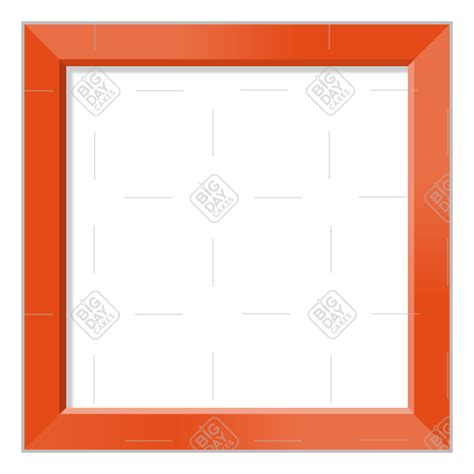 Simple Orange Frame Square