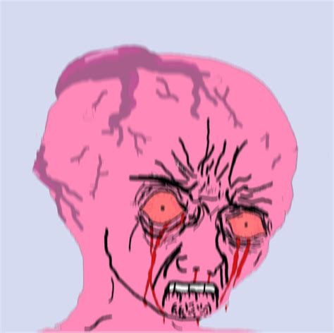 Head Bursting Pink Wojak Know Your Meme