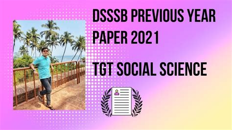 Dsssb Tgt Sst Previous Year Part Dsssb Sst Dsssb Social