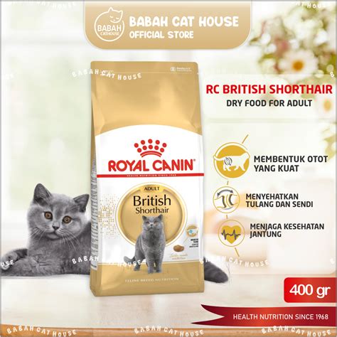 Jual RC BRITISH SHORTHAIR ADULT 400gr Royal Canin British Short Hair