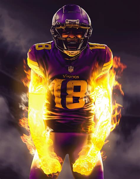 🔥 [60+] Justin Jefferson Vikings Wallpapers | WallpaperSafari