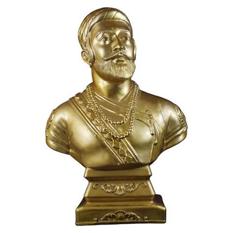 Buy NEEANN Chhatrapati Shivaji Maharaj Bust Statue 15 Tall Metallic