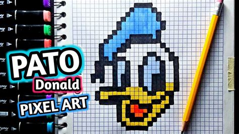 Como Dibujar A Pato Donald Paso A Paso Facil Pixel Art How To