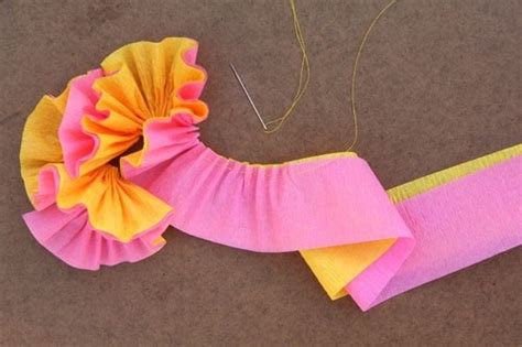 Crepe Paper Streamer Flowers Tutorial Streamer Flowers Paper