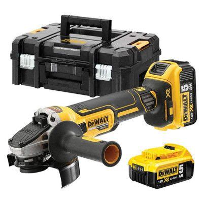 DEWALT Meuleuse Sans Fil 125mm XR 18V 5Ah DCG405P2