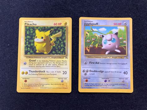 Jigglypuff And Ivy Pikachu Glossy Gray Star Corocoro Promo Pokemon Card