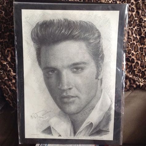 Jonathan Wood Pencil Drawing Of Elvis In Edinburgh Gumtree