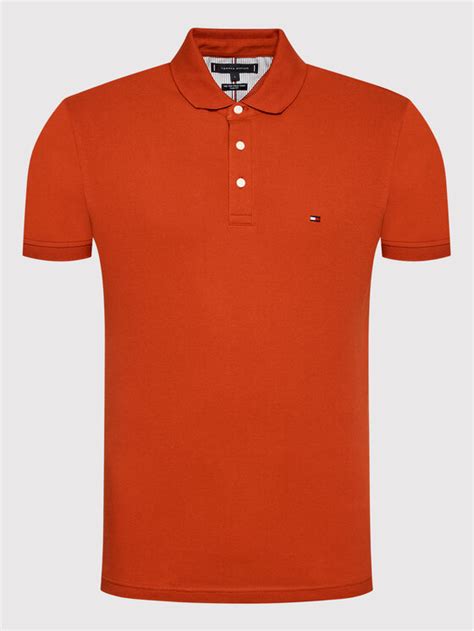 Tommy Hilfiger Polo 1985 Mw0mw17771 Pomarańczowy Slim Fit Modivo Pl