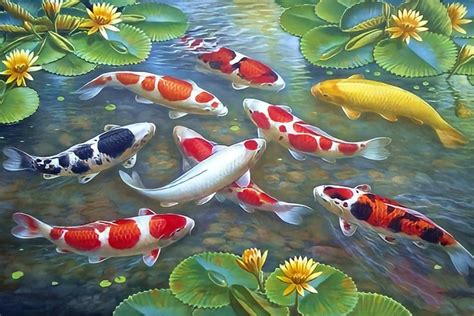 Poster Gambar Ikan Koi D Xtra Jumbo Ukuran X Cm X Cm