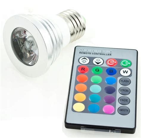 ŻarÓwka Ledowa Rgb Led 16 KolorÓw E27 230v Pilot 8499132817